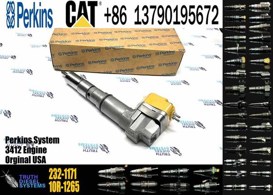 Excavator Engine parts Fule Injetor 232-1171 10R-1267 232-1183 10R-1266 4CR01974 for 3412E 3408 Fuel Injector
