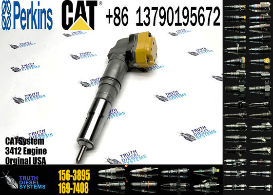 1563895 1697408 Engine Parts Fuel Injector 156-3895 169-7408 171-9704 For CAT Caterpillar 3412 1719704 engine