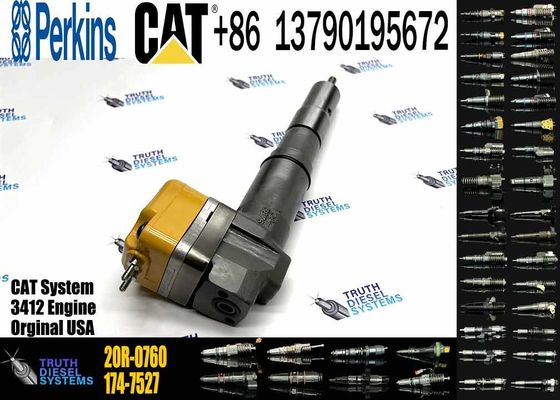 Excavator Engine Parts Fule Injetor 169-7408 174-7527 222-5967 20R-0760 232-1175 173-9272 For 3412E 3408 Fuel Injector