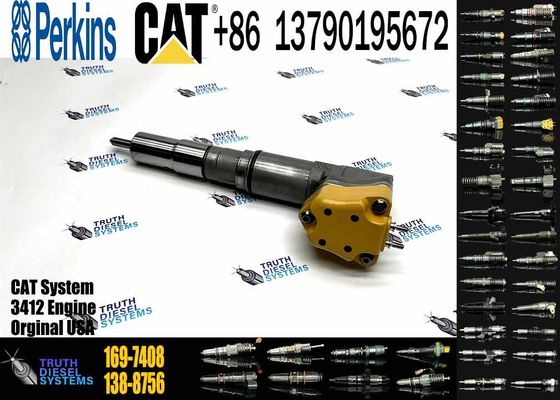 Excavator Engine Parts Fule Injetor 169-7408 174-7527 222-5967 20R-0760 232-1175 173-9272 For 3412E 3408 Fuel Injector