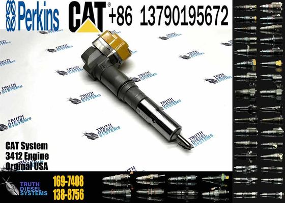 Excavator Engine Parts Fule Injetor 169-7408 174-7527 222-5967 20R-0760 232-1175 173-9272 For 3412E 3408 Fuel Injector