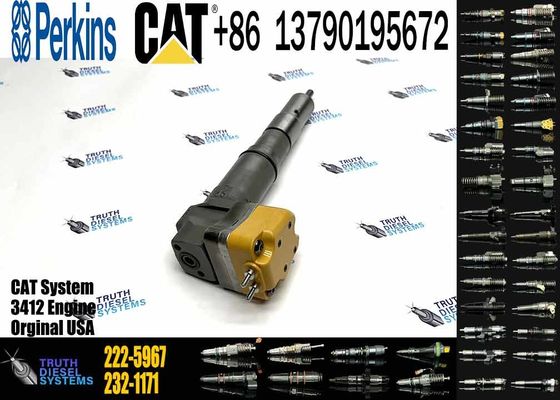 Excavator Engine Parts Fule Injetor 169-7408 174-7527 222-5967 20R-0760 232-1175 173-9272 For 3412E 3408 Fuel Injector