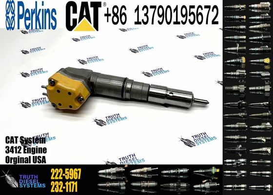 Excavator Engine Parts Fule Injetor 169-7408 174-7527 222-5967 20R-0760 232-1175 173-9272 For 3412E 3408 Fuel Injector