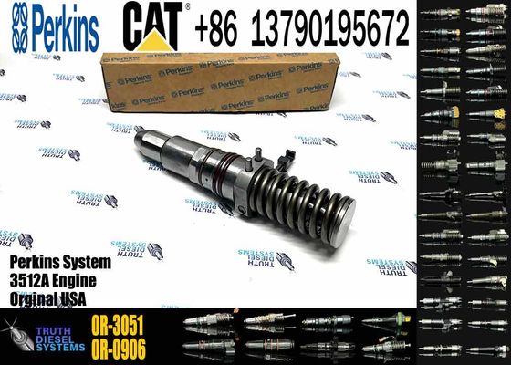 Fuel Injector 4P-9075 0R-3051 0R-0906 Common Rail Fuel Injector for Caterpillar Machinery 3512 3516 3508 Diesel Engine Parts