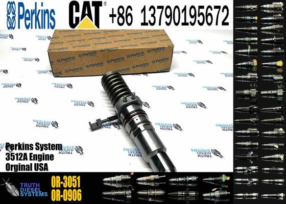 Fuel Injector 4P-9075 0R-3051 0R-0906 Common Rail Fuel Injector for Caterpillar Machinery 3512 3516 3508 Diesel Engine Parts