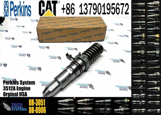 Fuel Injector 4P-9075 0R-3051 0R-0906 Common Rail Fuel Injector for Caterpillar Machinery 3512 3516 3508 Diesel Engine Parts