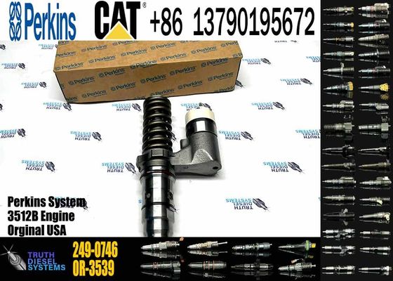 Common Rail Fuel Injector 249-0746 10R-2826 10R-2827 CAT 3512B Injector for Caterpillar Machinery Diesel Engine Parts