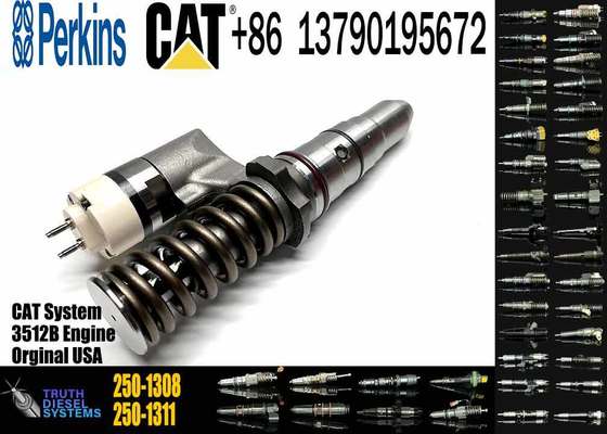 250-1308 2501308 Diesel Fuel Injector for Caterpillar CAT 3512B 3516B 10R-1280 Common Rail Injection Valves