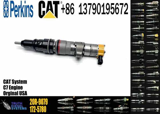 Gouda New 324D 325D 329D Excavator C7 Diesel Engine Fuel Injector 20R-9079 557-7627 5577627 for CAT