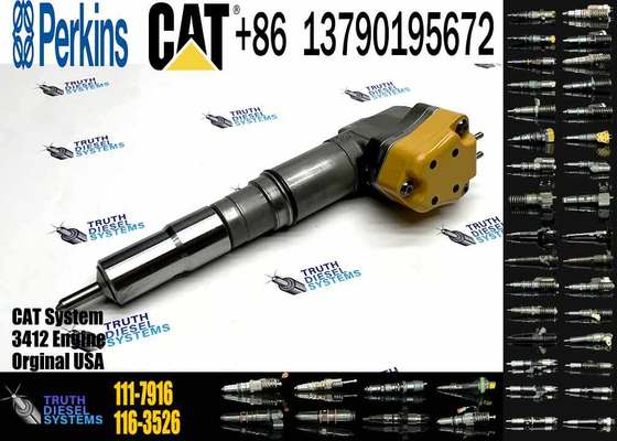 Diesel Engine Parts Fuel Injector 174-7526 1747526 174-7527 111-7916 59-0835 159-0836 for Excavator Loader 990 3408 3412 5110B