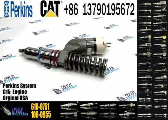 Excavator Accessories Fuel Injector 30R-0004 618-0751 374-0751 20R-2285 for CAT C15 C27 C32 for Construction Machinery