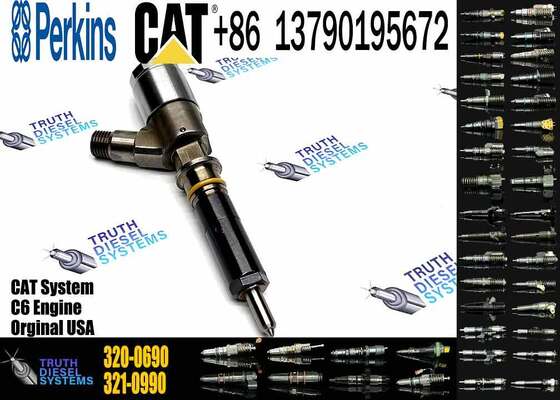 Diesel Engine Parts Injector 320-0690 Common Rail Fuel Injector 10R-7673 10R7673 for CAT C4.4 C6.6 Engine