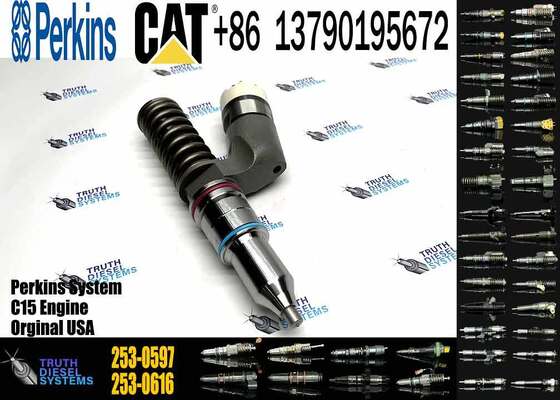 New Diesel Engine Injector 276-8307 374-0705 1OR-0724 253-0597 1OR-9787 20R-8048 Steel for Caterpillar C18 C15 Common Rail