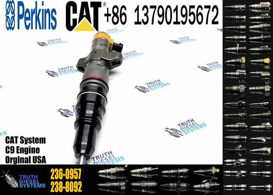 Excavator Accessories Fuel Injector 225-0117 236-0957 238-8092 240-8063 242-0857 245-3516 for CAT C9 Construction Machinery