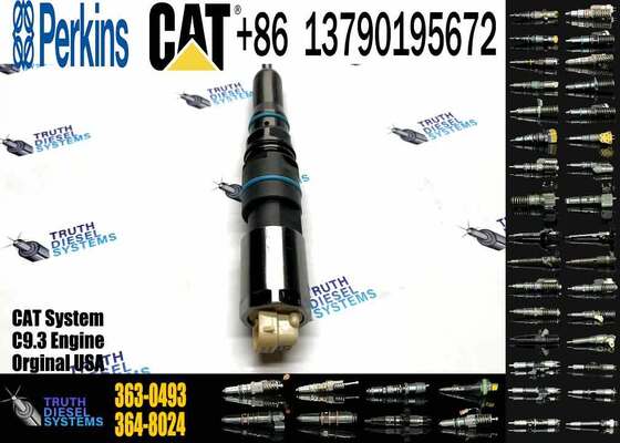 Excavator Accessories Fast Delivery Fuel Injector 20R5036 456-3493 363-0493 for Caterpillar C9.3 Diesel Engine Spare Parts