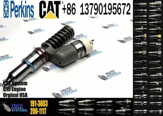 Excavator Accessories for CAT C11 C13 C15 Fuel Injector 191-3003 1913003 200-1117 2001117 for Construction Machinery