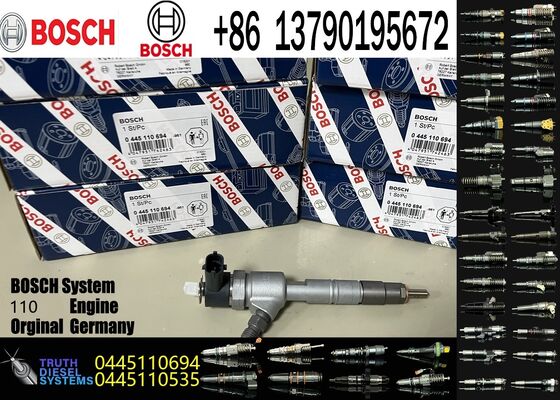کیفیت Auto Parts 0445110694 Common Rail diesel Injector 0445110694 1112100JQFB1 0986435332 for 4HK1 JE493 for WOLF Isuzu Je493 کارخانه